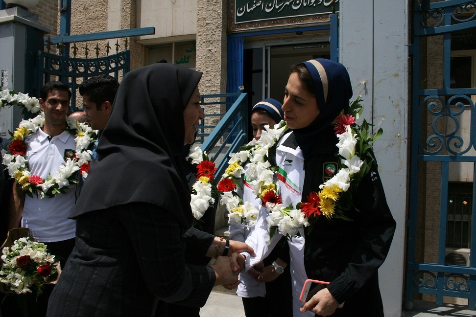  مراسم استقبال از تکواندوکاران افتخارآفرین اصفهانی