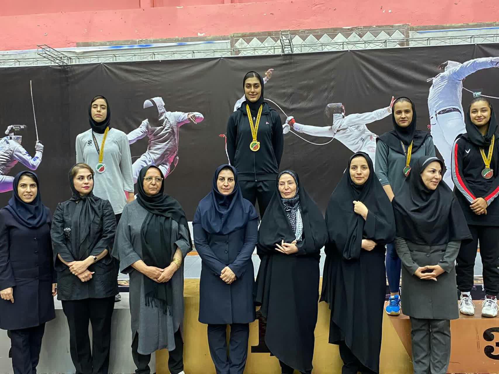 کسب 8 مدال رنگارنگ توسط دختران شمشیرباز اصفهانی در المپیاد استعدادهای برتر ورزش کشور
