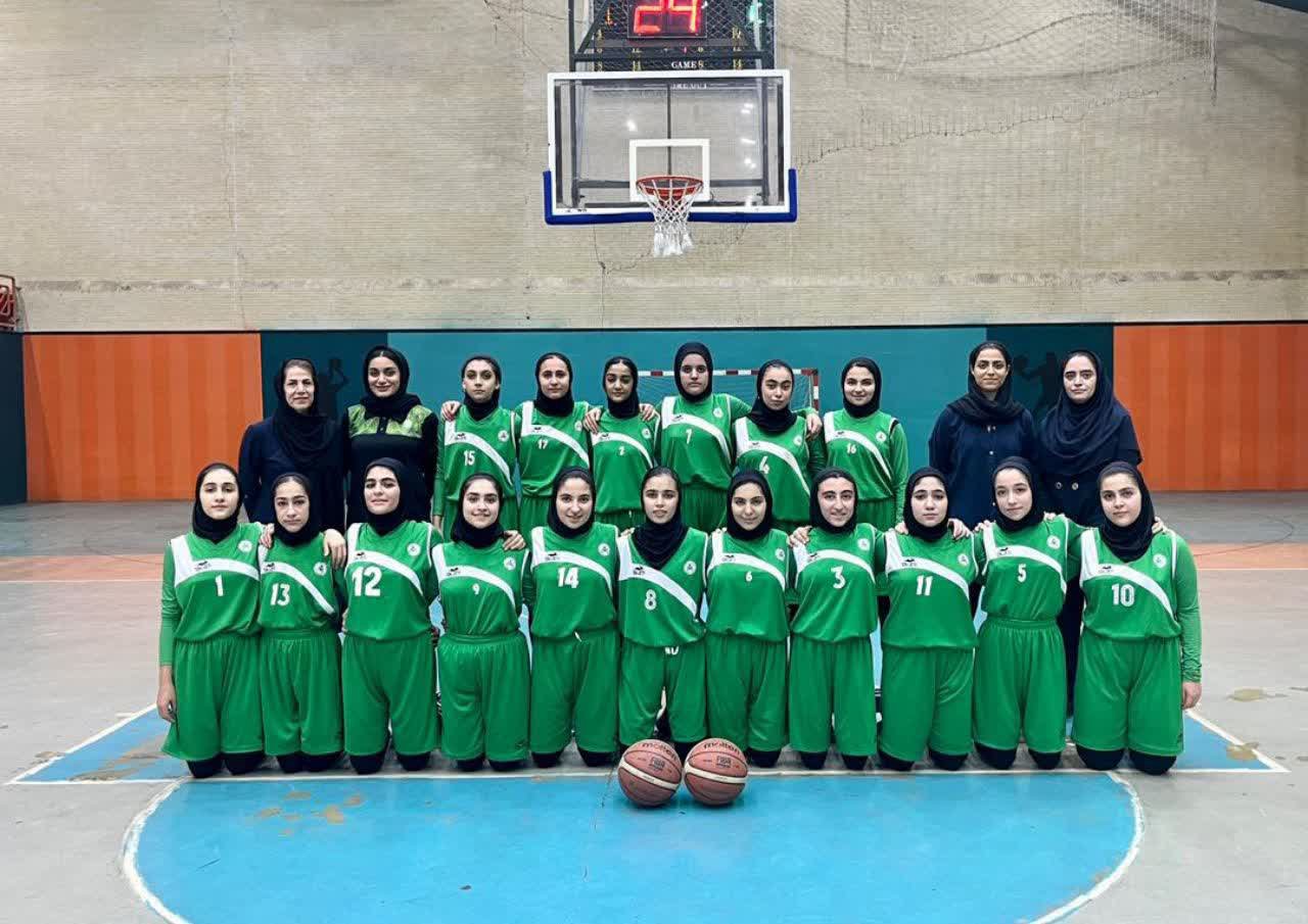 سومی نوجوانان ذوب آهنی در مسابقات استانی بسکتبال دختران