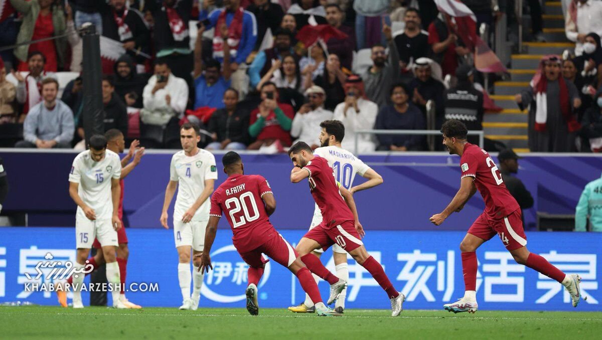  قطر یک(3) –ازبکستان یک(2)/ میزبان در نیمه نهایی حریف ایران شد